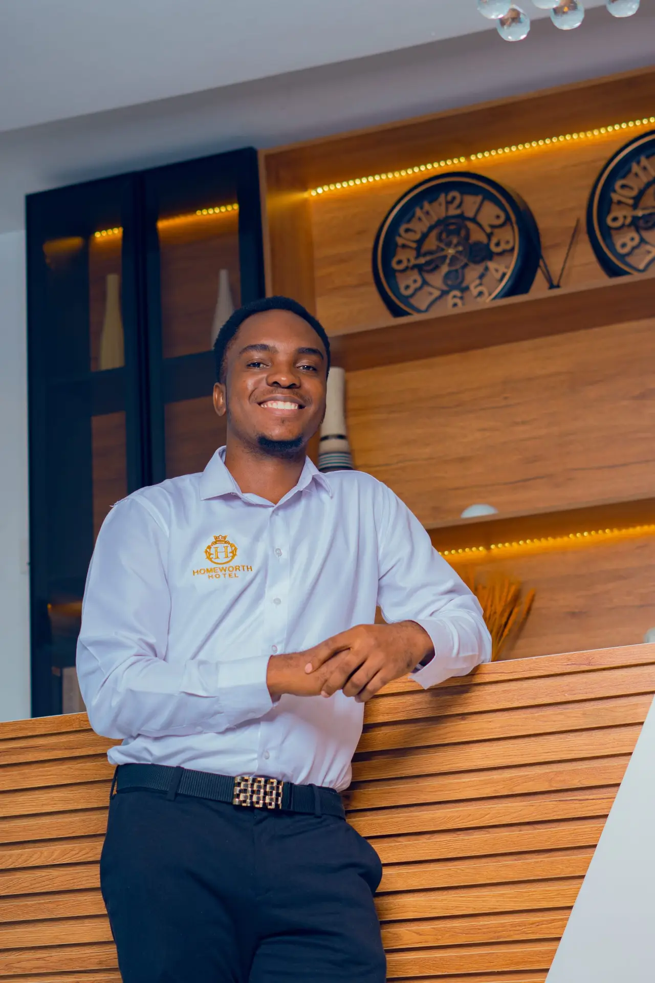 Picture of an Employee of Homeworth Hotel Smiling