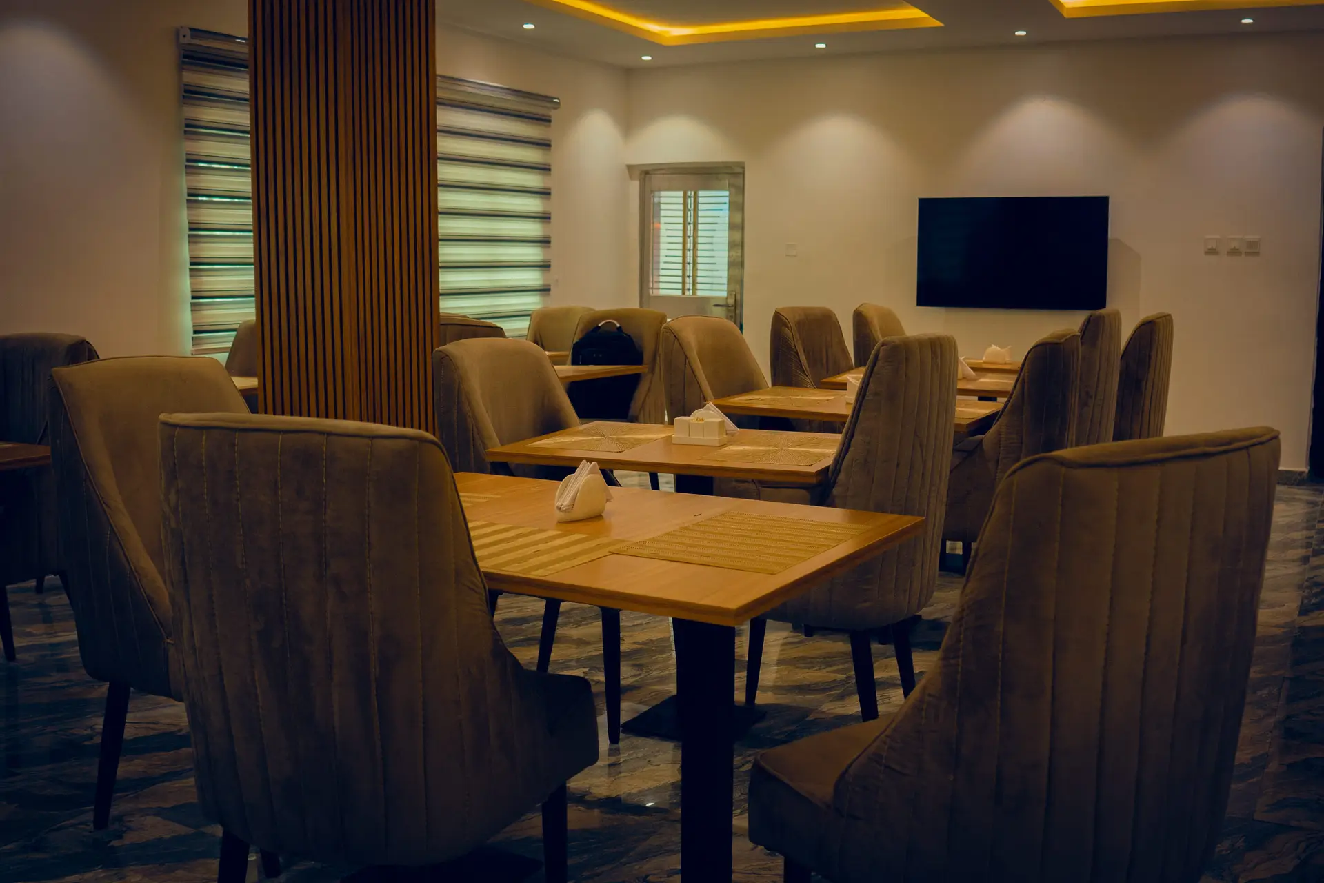 Picture showing the fine dining at Homeworth Hotel